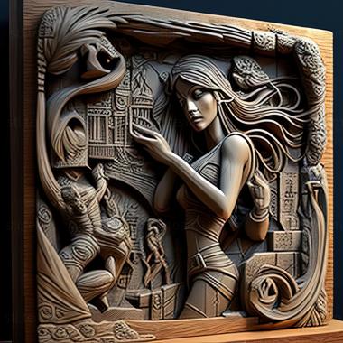 3D модель Лара Крофт і захисниця світла Things That Go Boo (STL)